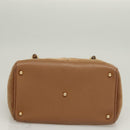 GUCCI Bamboo Hand Bag Suede Black Gold 000 122 0316 Auth bs27649-9