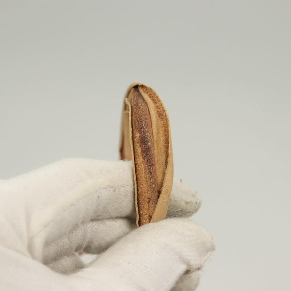 GUCCI Shoulder Bag Leather Beige Silver Auth bs27650