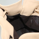 GUCCI Shoulder Bag Leather Beige Silver Auth bs27650-21