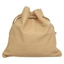 GUCCI Shoulder Bag Leather Beige Silver Auth bs27650-2