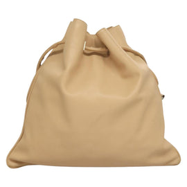 GUCCI Shoulder Bag Leather Beige Silver Auth bs27650 - 0