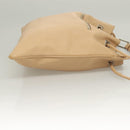 GUCCI Shoulder Bag Leather Beige Silver Auth bs27650-3