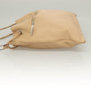 GUCCI Shoulder Bag Leather Beige Silver Auth bs27650-4