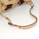 GUCCI Shoulder Bag Leather Beige Silver Auth bs27650-7