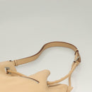 GUCCI Shoulder Bag Leather Beige Silver Auth bs27650-14