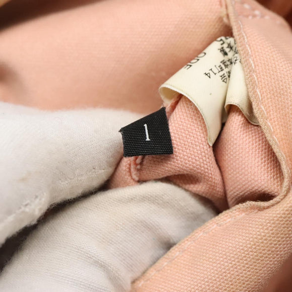 BURBERRY Nova Check Blue Label Shoulder Bag Canvas Red Silver Auth bs27656