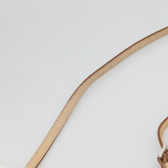 BURBERRY Nova Check Blue Label Shoulder Bag Canvas Red Silver Auth bs27656