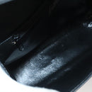 Gianni Versace Shoulder Bag Leather Gold Black Auth bs27657-17