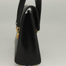 Gianni Versace Shoulder Bag Leather Gold Black Auth bs27657-5