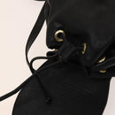 Gianni Versace Backpack Leather Black Gold Auth bs27658-10