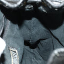 Gianni Versace Backpack Leather Black Gold Auth bs27658-20