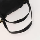 Gianni Versace Backpack Leather Black Gold Auth bs27658-7
