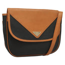 SAINT LAURENT Shoulder Bag PVC Leather Brown Auth bs27659-1