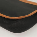 SAINT LAURENT Shoulder Bag PVC Leather Brown Auth bs27659-13