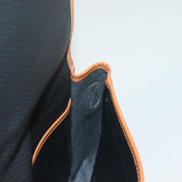 SAINT LAURENT Shoulder Bag PVC Leather Brown Auth bs27659