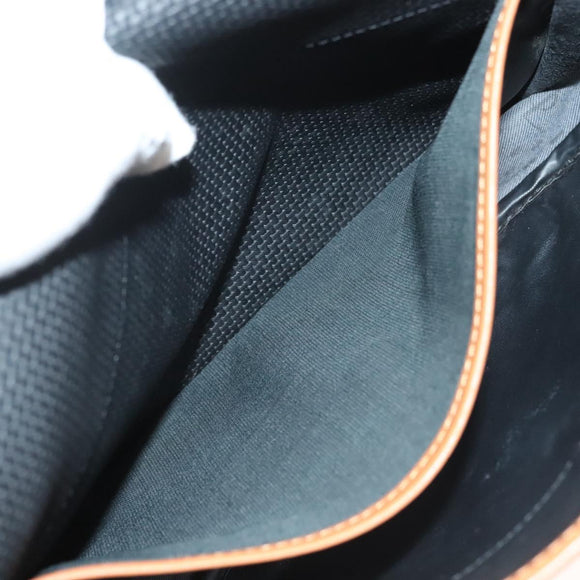 SAINT LAURENT Shoulder Bag PVC Leather Brown Auth bs27659