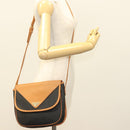 SAINT LAURENT Shoulder Bag PVC Leather Brown Auth bs27659-19