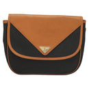 SAINT LAURENT Shoulder Bag PVC Leather Brown Auth bs27659-2