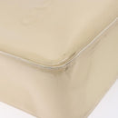 CHANEL Tote Bag Enamel Beige Gold CC Auth bs27673-14