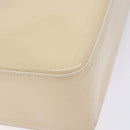 CHANEL Tote Bag Enamel Beige Gold CC Auth bs27673-16