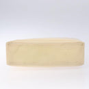 CHANEL Tote Bag Enamel Beige Gold CC Auth bs27673-5