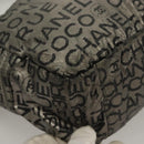 CHANEL Unlimited Shoulder Bag Coated Canvas Silver CC Auth bs27674-16