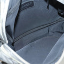 CHANEL Unlimited Shoulder Bag Coated Canvas Silver CC Auth bs27674-11