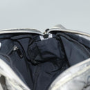 CHANEL Unlimited Shoulder Bag Coated Canvas Silver CC Auth bs27674-18