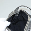 CHANEL Unlimited Shoulder Bag Coated Canvas Silver CC Auth bs27674-19