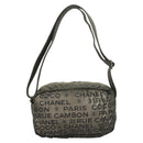 CHANEL Unlimited Shoulder Bag Coated Canvas Silver CC Auth bs27674-13