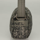 CHANEL Unlimited Shoulder Bag Coated Canvas Silver CC Auth bs27674-4