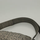 CHANEL Unlimited Shoulder Bag Coated Canvas Silver CC Auth bs27674-8