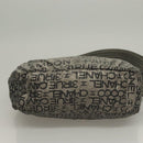 CHANEL Unlimited Shoulder Bag Coated Canvas Silver CC Auth bs27674-5