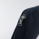 Christian Dior Trotter Canvas Clutch Bag Navy Auth bs27678-13