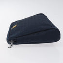 Christian Dior Trotter Canvas Clutch Bag Navy Auth bs27678-5