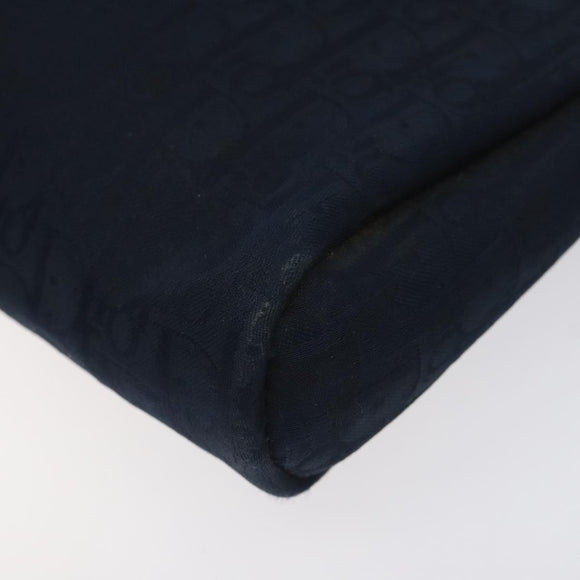 Christian Dior Trotter Canvas Clutch Bag Navy Auth bs27678