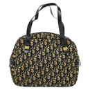 Christian Dior Trotter Canvas Handtasche Marinegold Auth bs27680-2