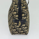 Christian Dior Trotter Canvas Handtasche Marinegold Auth bs27680-3