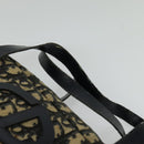 Christian Dior Trotter Canvas Handtasche Marinegold Auth bs27680-8
