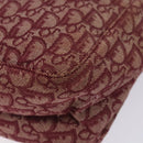 Christian Dior Trotter Canvas Tote Bag Red Silver Auth bs27682-10