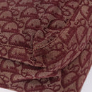 Christian Dior Trotter Canvas Tote Bag Red Silver Auth bs27682-13