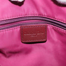 Christian Dior Trotter Canvas Tote Bag Red Silver Auth bs27682-15