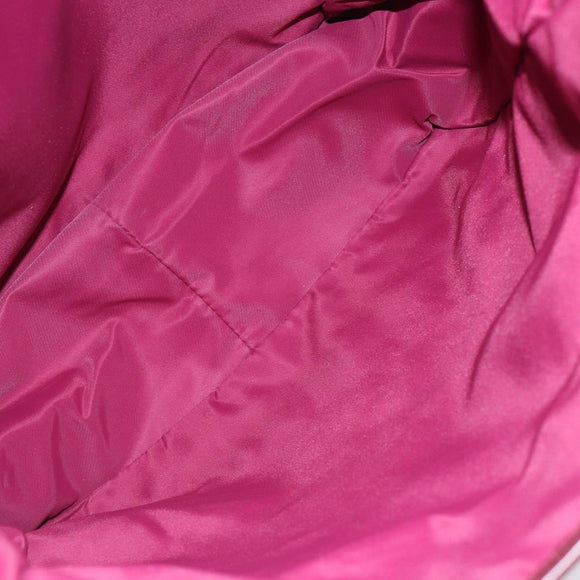 Christian Dior Trotter Canvas Tote Bag Red Silver Auth bs27682