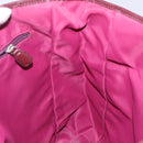 Christian Dior Trotter Canvas Tote Bag Red Silver Auth bs27682-17