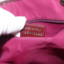 Christian Dior Trotter Canvas Tote Bag Red Silver Auth bs27682-21