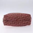 Christian Dior Trotter Canvas Tote Bag Red Silver Auth bs27682-9