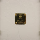 MCM Shoulder Bag Leather White Gold Auth bs27684-12