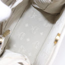 MCM Shoulder Bag Leather White Gold Auth bs27684-11