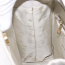 MCM Shoulder Bag Leather White Gold Auth bs27684-19