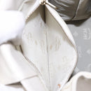 MCM Shoulder Bag Leather White Gold Auth bs27684-20